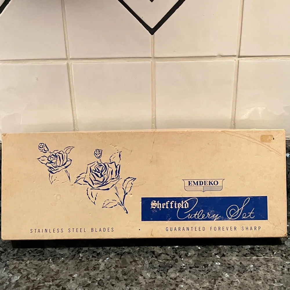 Vintage Regent Sheffield Cutlery Set In Original Box